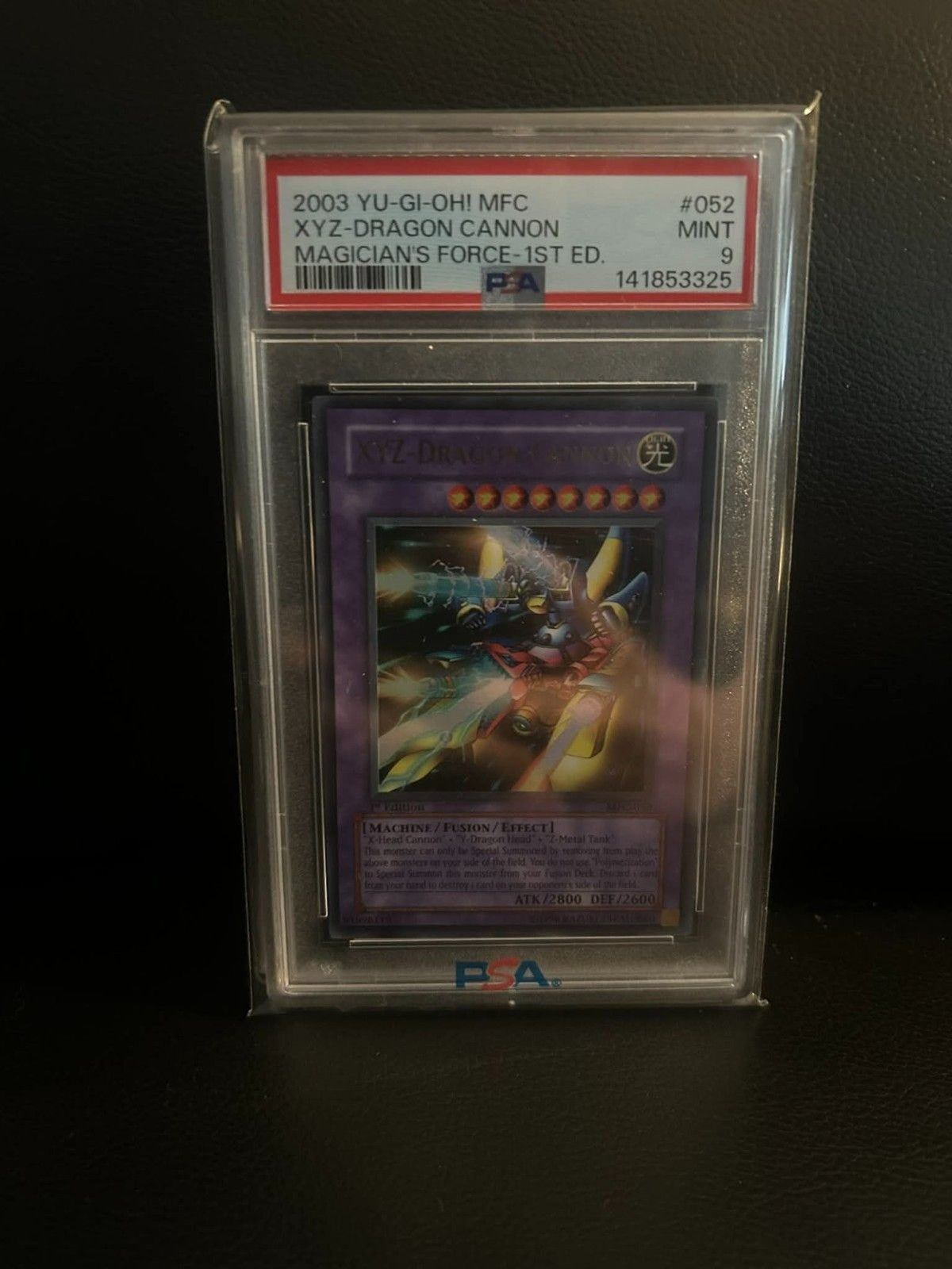 XYZ-Drachenkanone MFC-052 Magier-Kraft 1. Auflage PSA 9 Yu-Gi-Oh! Sammelkarte