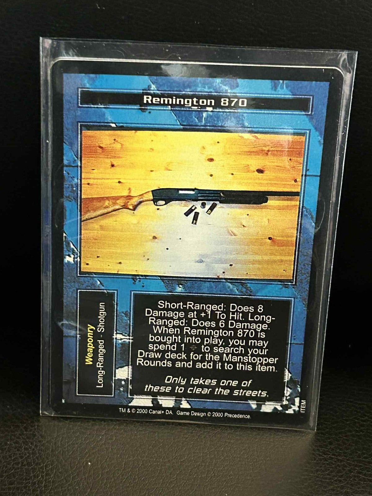 Remington 870 Basis-Set Terminator Light Play Sammelkarte