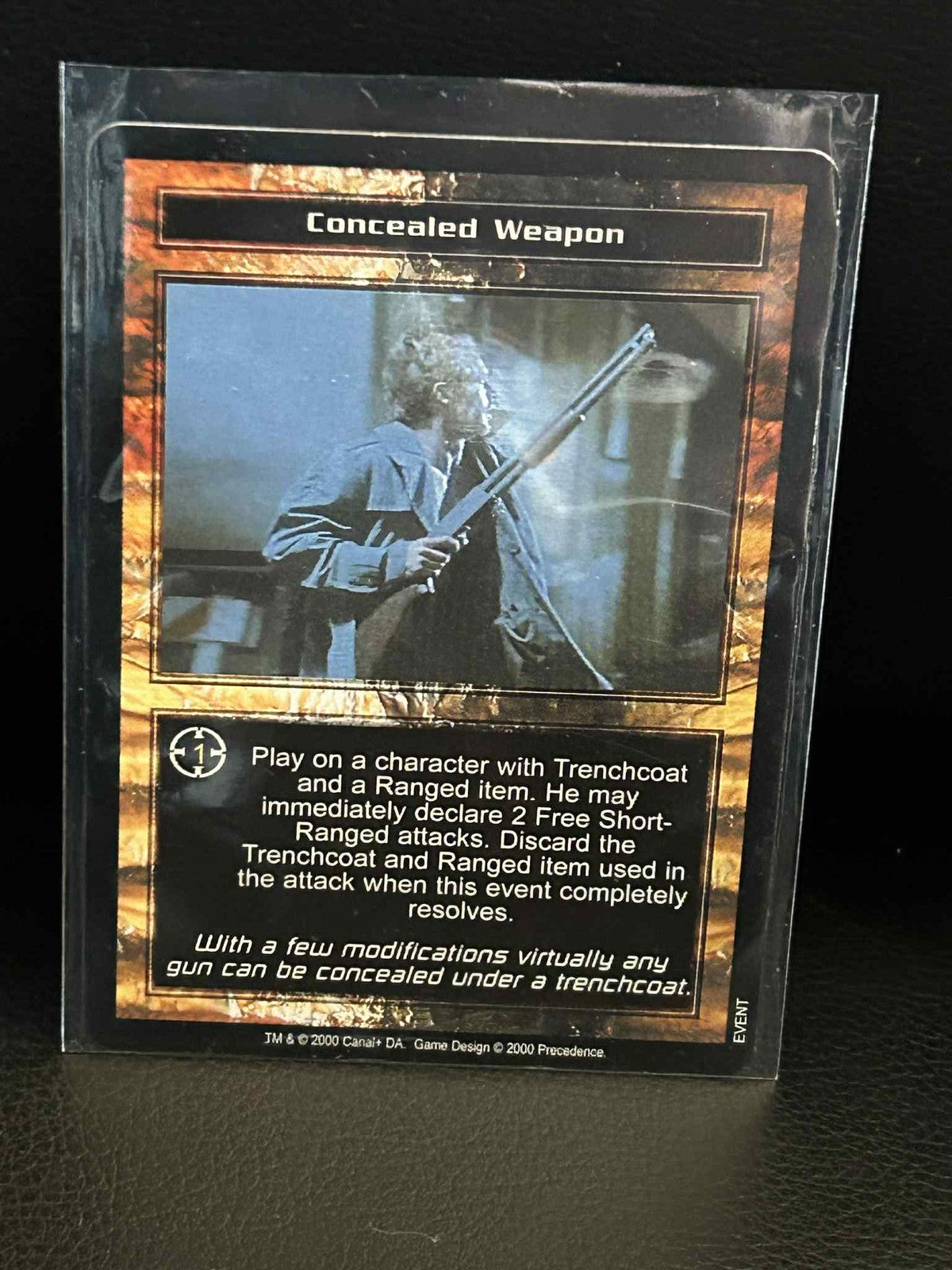 Concealed Weapon Base Set Terminator Light Play Trading Card