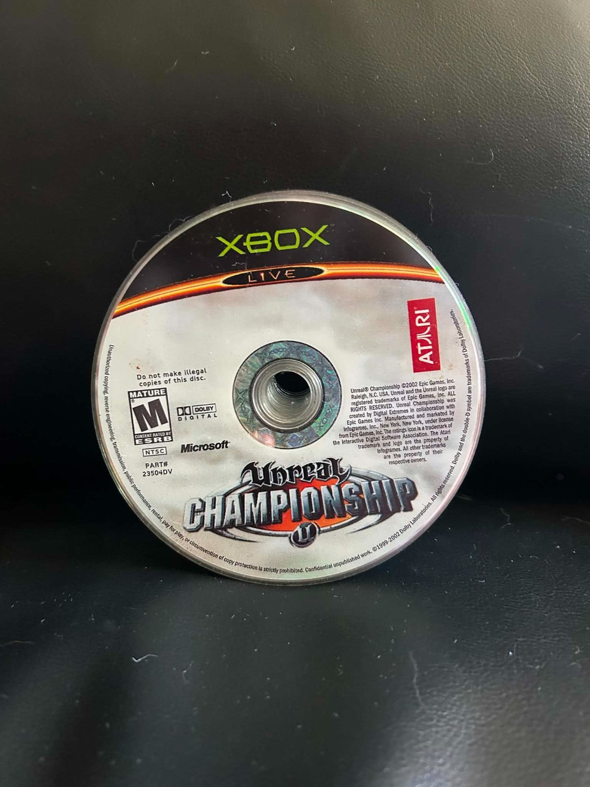 Unreal Championship - Microsoft Xbox Video Game Disc Only