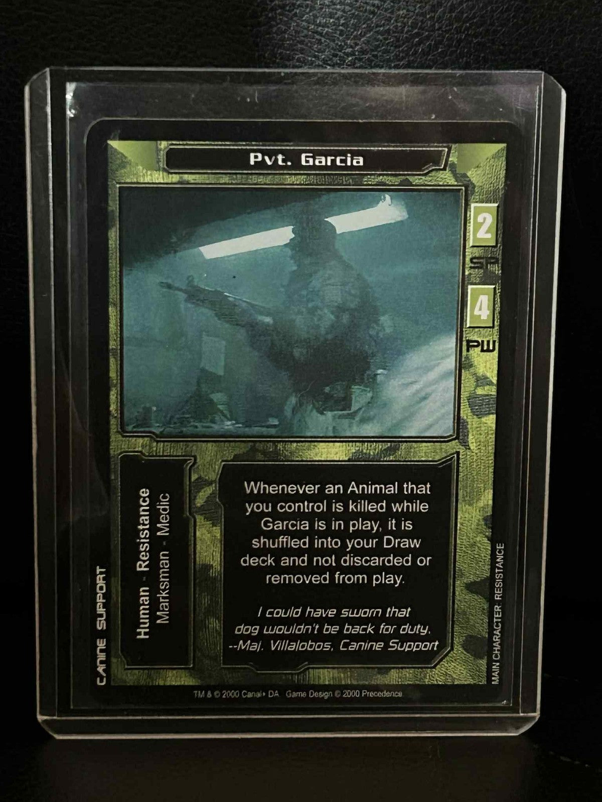 Pvt. Garcia Base Set Terminator Light Play Sammelkarte