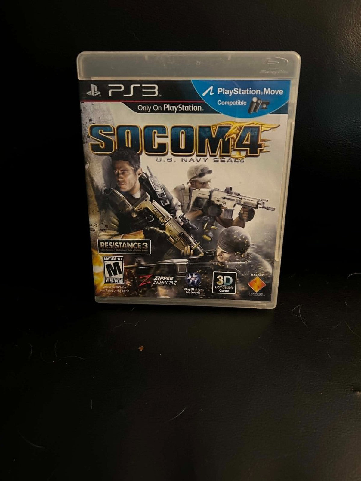 SOCOM 4: U.S. Navy SEALs (Sony PlayStation 3, 2011) No Manual Video Game