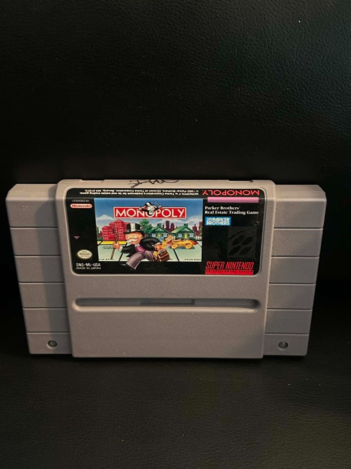 Monopoly Super Nintendo 1992 SNES Video Game Cartridge Only