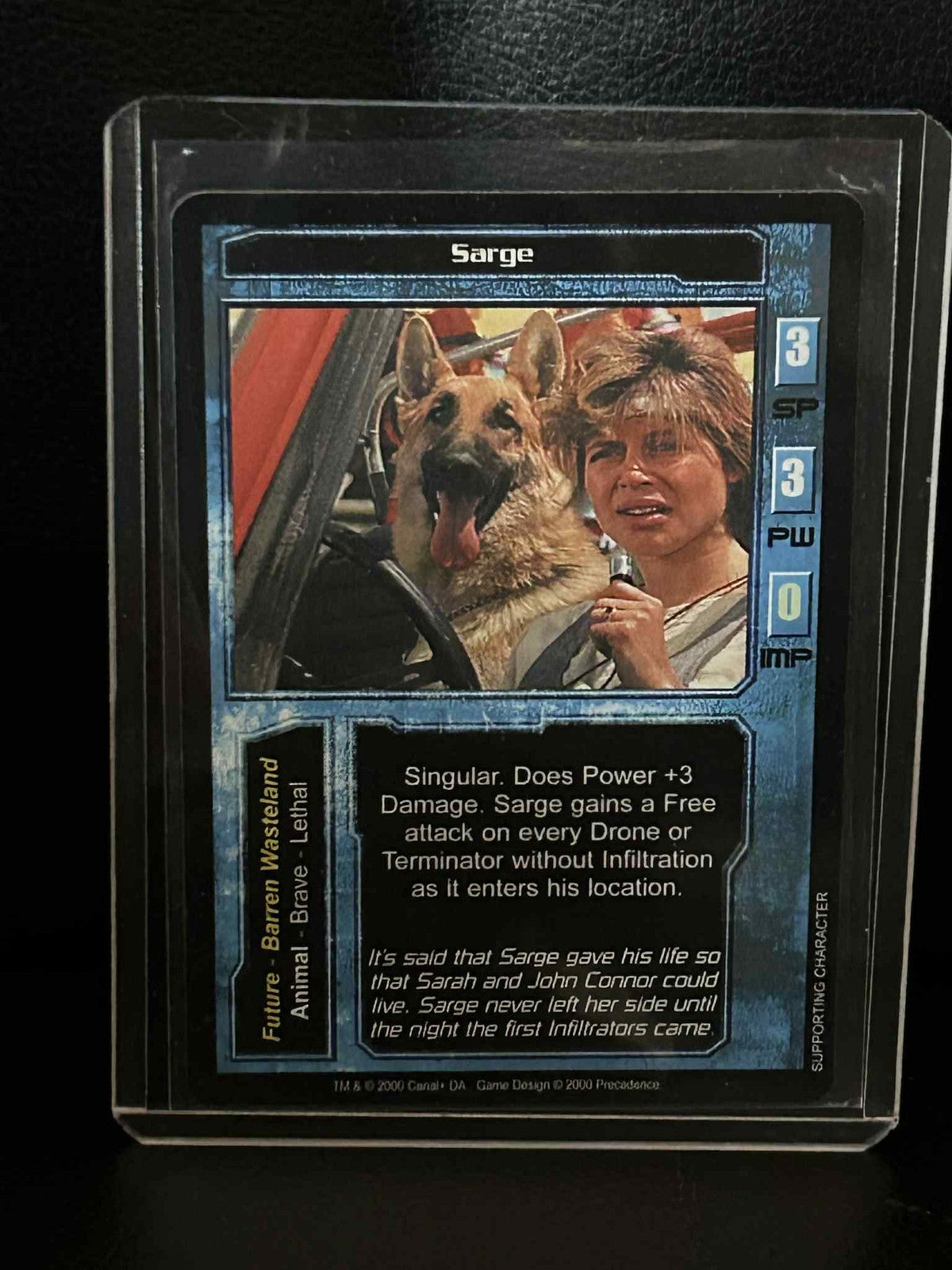 Sarge Base Set Terminator Leicht bespielte Sammelkarte