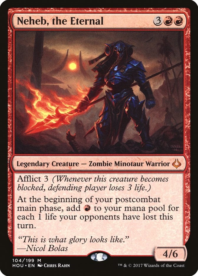 Neheb, the Eternal 104 Hour of Devastation Mythic Magic: The Gathering Normal Lightly Played English Trading Card