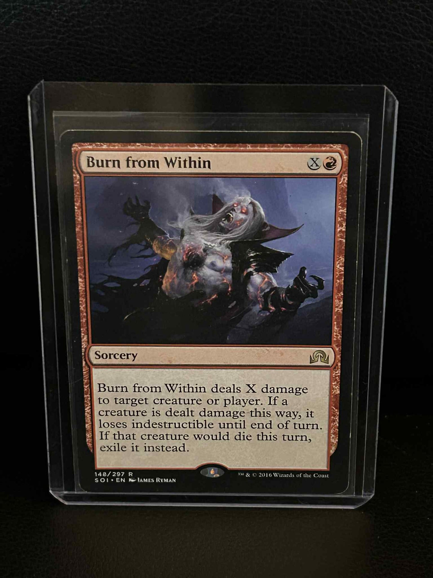 Burn from Within Shadows Over Innistrad Magic: the Gathering Lightly Played, Eng