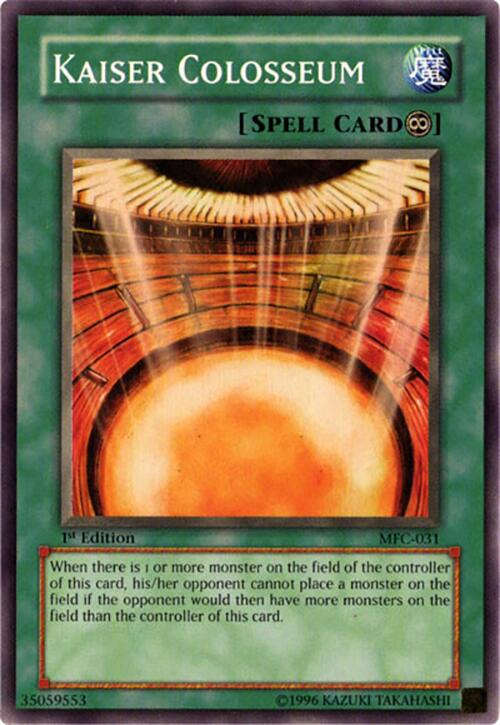 Kaiser Colosseum MFC-031 Magician's Force Common / Short Print YuGiOh 1st Edition Heavily Played English Trading Card