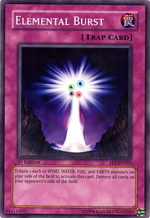 Elemental Burst FET-EN059 Flaming Eternity Common / Short Print YuGiOh Unlimited Moderately Played English Trading Card
