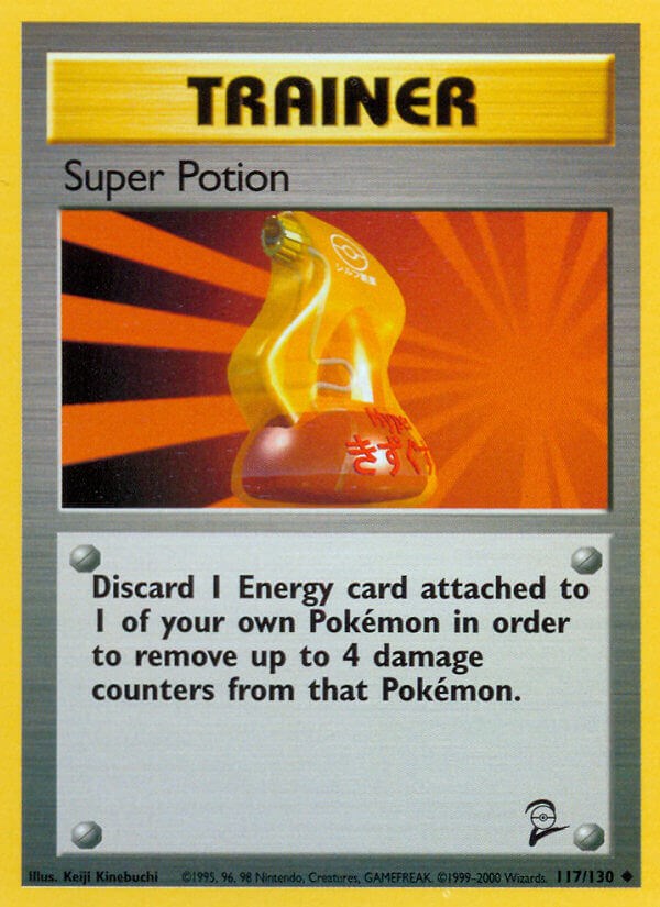 Super Potion 117/130 Base Set 2 Uncommon Pokemon Normal Moderately Played English Trading Card