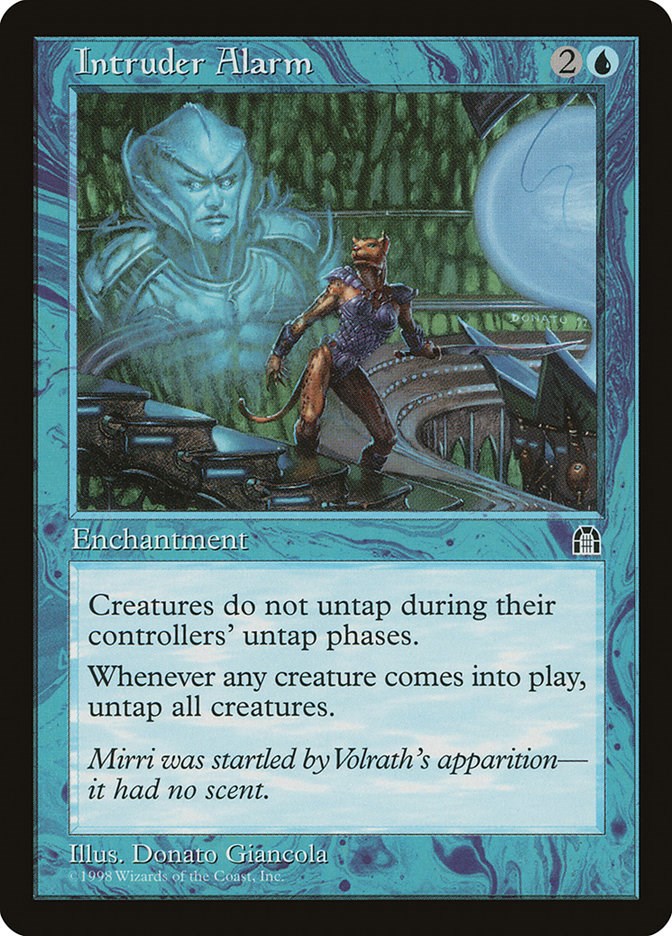 Intruder Alarm 86 Stronghold Rare Magic: The Gathering Normal Lightly Played English Trading Card