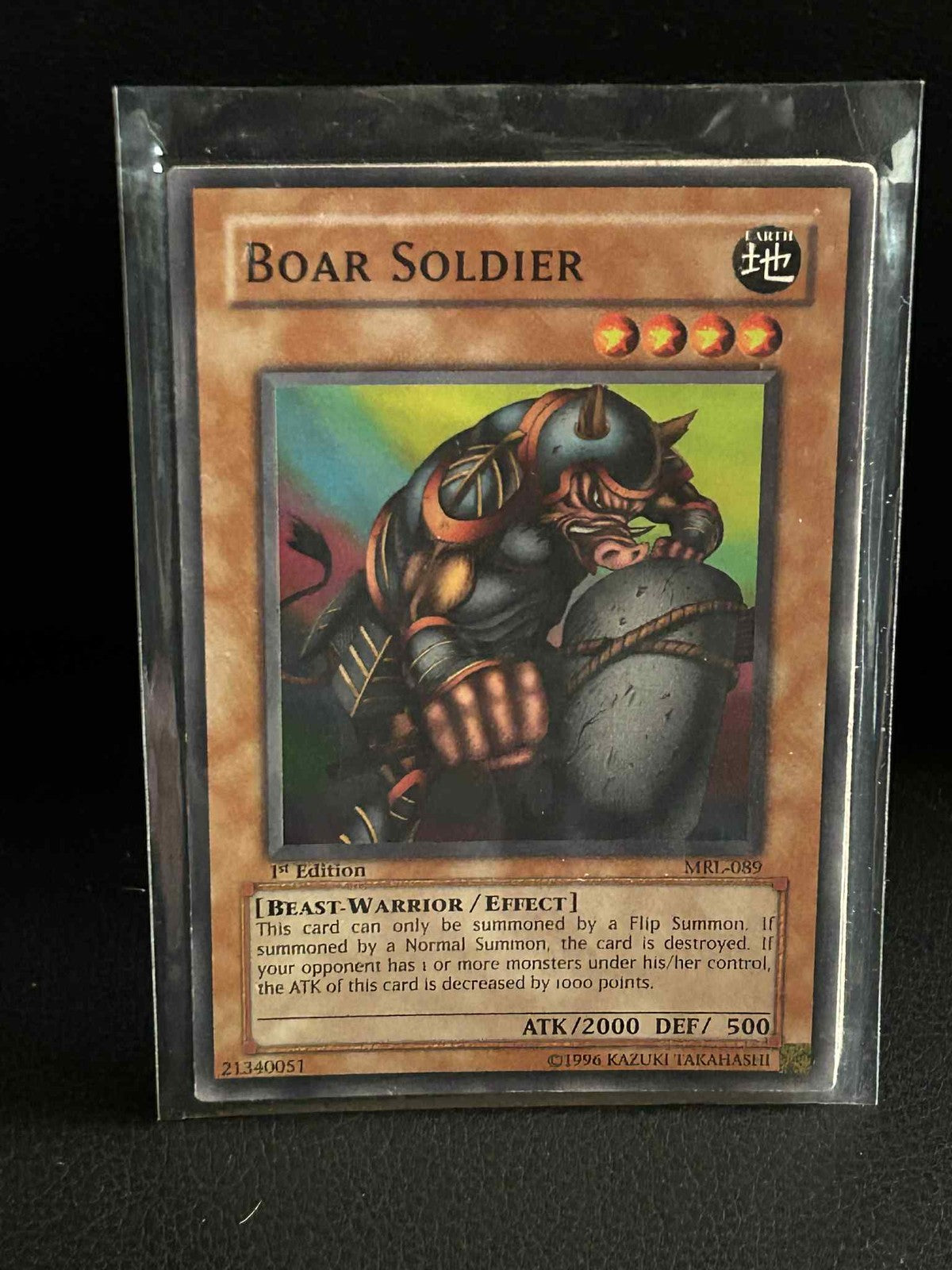 Boar Soldier - MRL-089 - Common - 1st Edition Magic Ruler Yu-Gi-Oh! Moderately P