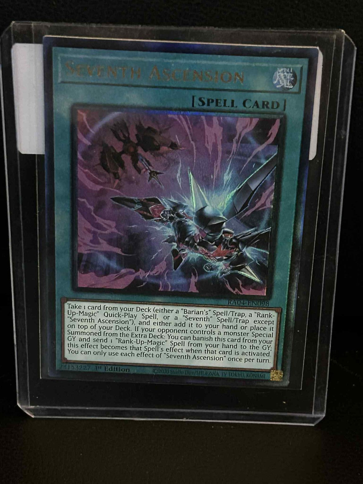 Seventh Ascension - RA04-EN098 - Ultimate Rare - 1st Edition Quarter Century Sta