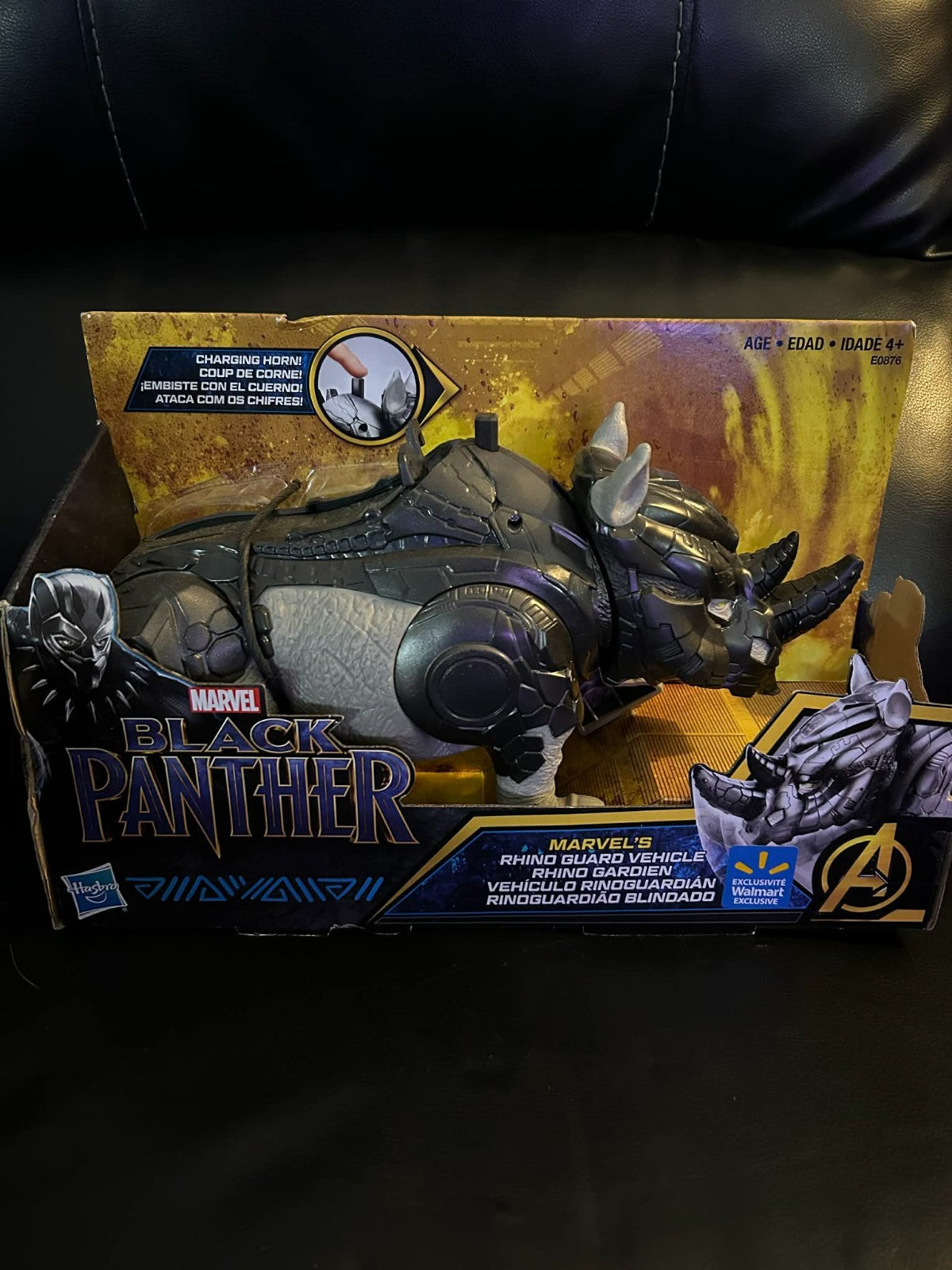 Black Panther Marvel's Rhino Guard Vehicle Walmart on Card Action Figure