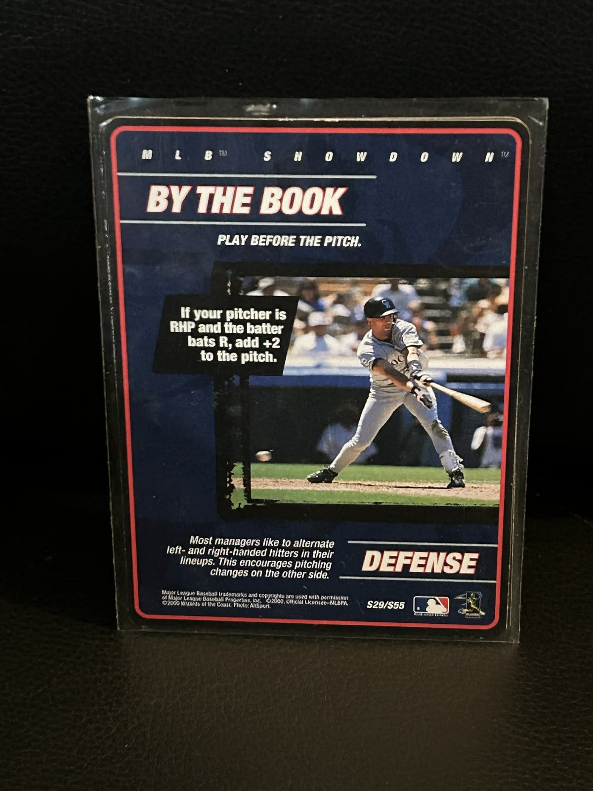 By The Book #S29/S55 1st Edition MLB Showdown Moderately Played