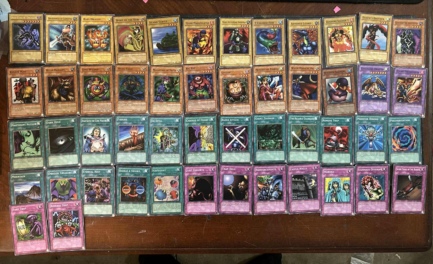 Yu-Gi-Oh Starter Deck: Joey (SDJ) Unlimited Full Complete 50 Card Set