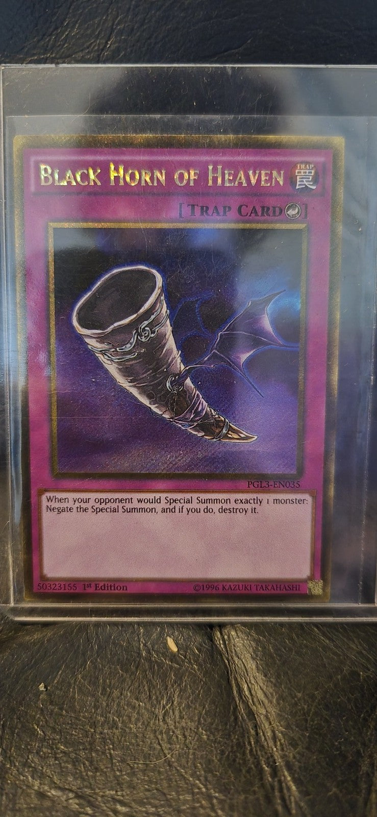 Black Horn of Heaven - PGL3-EN035 - Gold Secret Rare - 1st Edition Premium Gold: