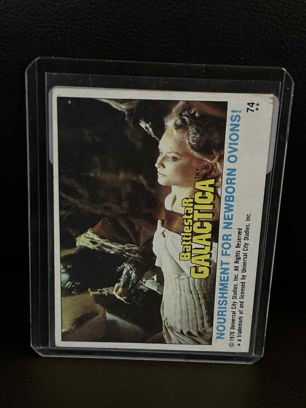 Nourishment for Newborn Ovions! #74 1978 Topps Battlestar Galactica Moderately P