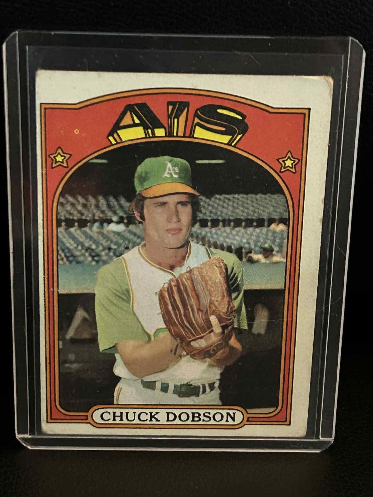 Chuck Dobson #523 | 1972 Topps 1972 Topps Baseball Moderately Played Sammelkarte