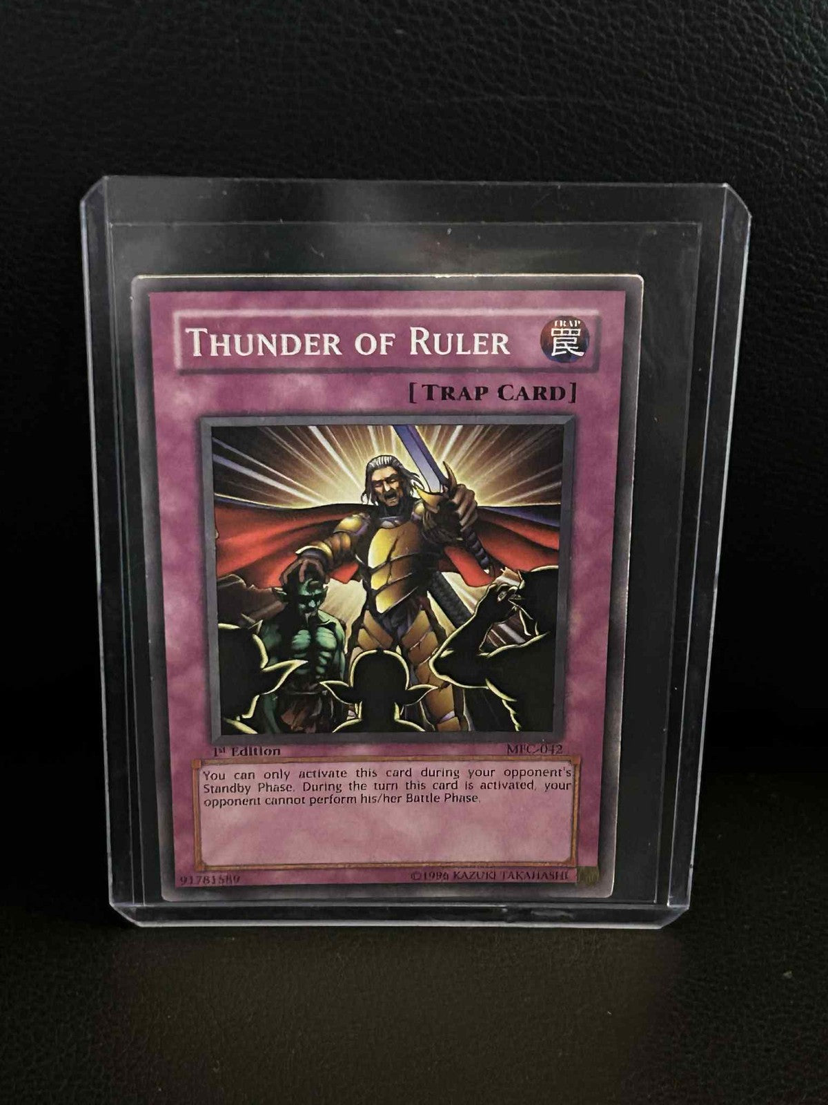 Thunder of Ruler - MFC-042 - Common - 1st Edition Magician's Force Yu-Gi-Oh!