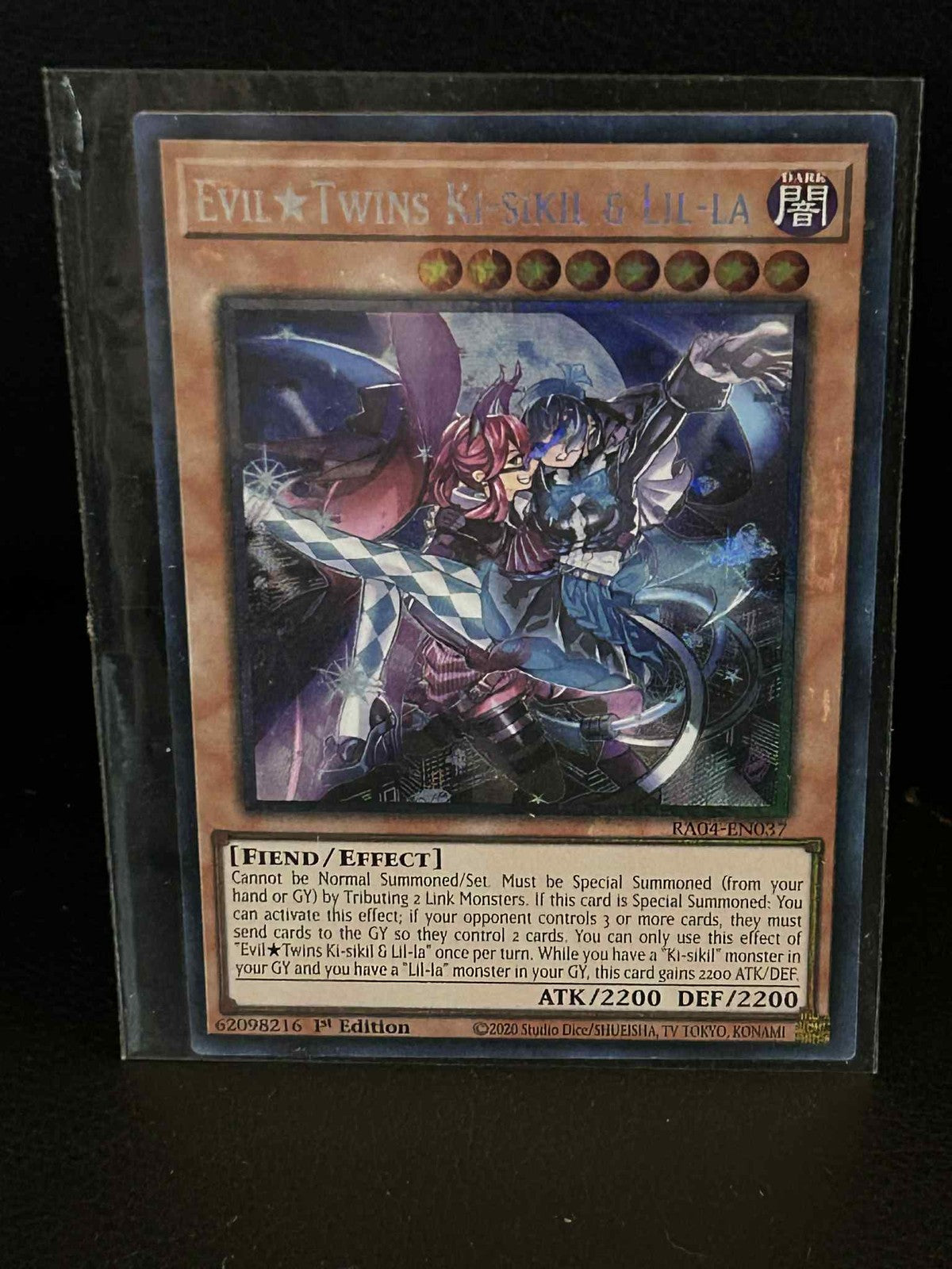 EvilTwins Ki-sikil & Lil-la - RA04-EN037 - Collector's Rare - 1st Edition Quarte