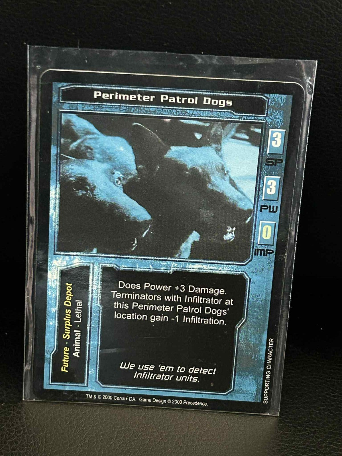 Perimeter Patrol Dogs Base Set Terminator Light Play