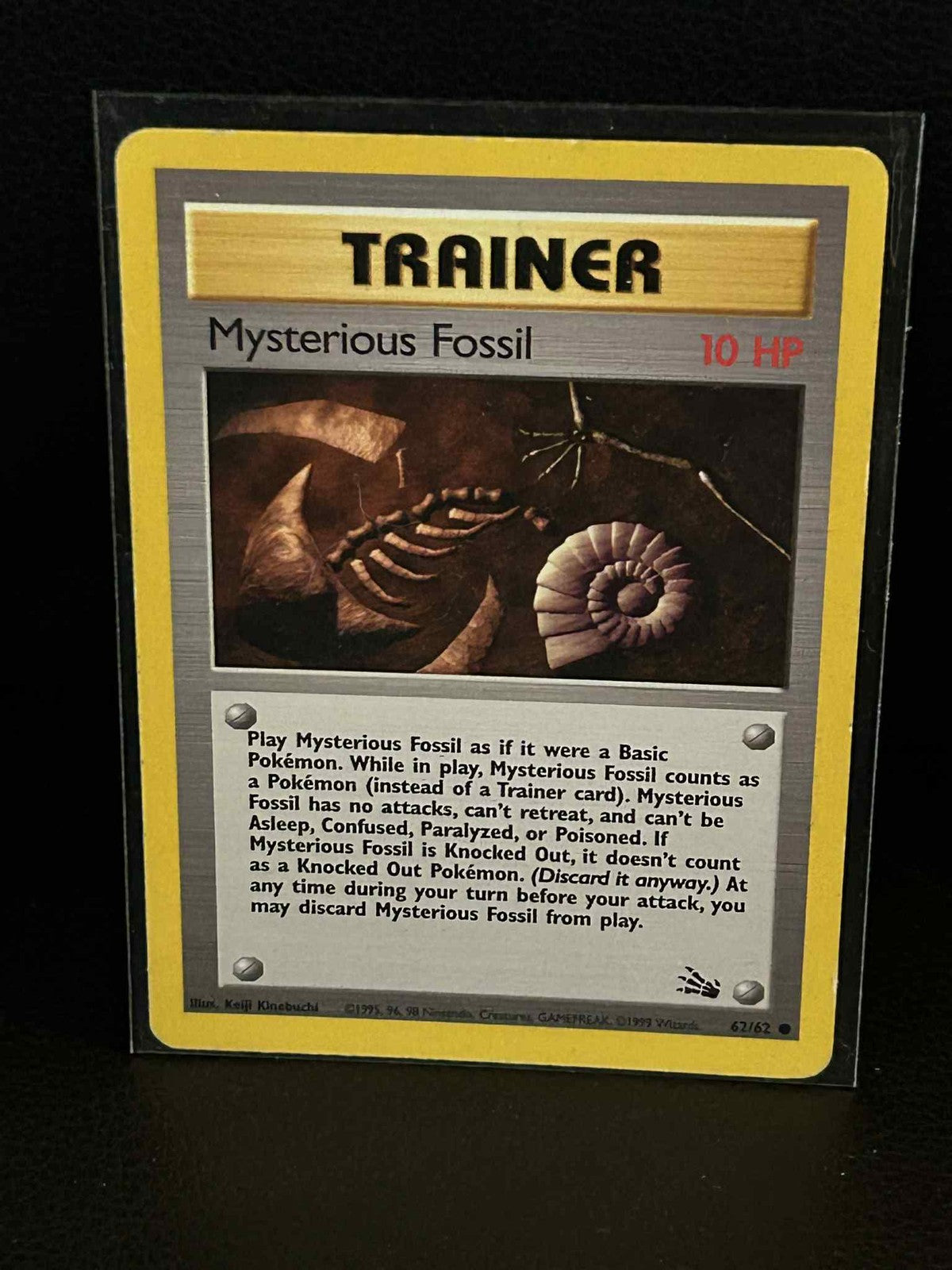 Mysterious Fossil - 62/62 - Common - Unlimited Edition Fossil Pokemon Moderately