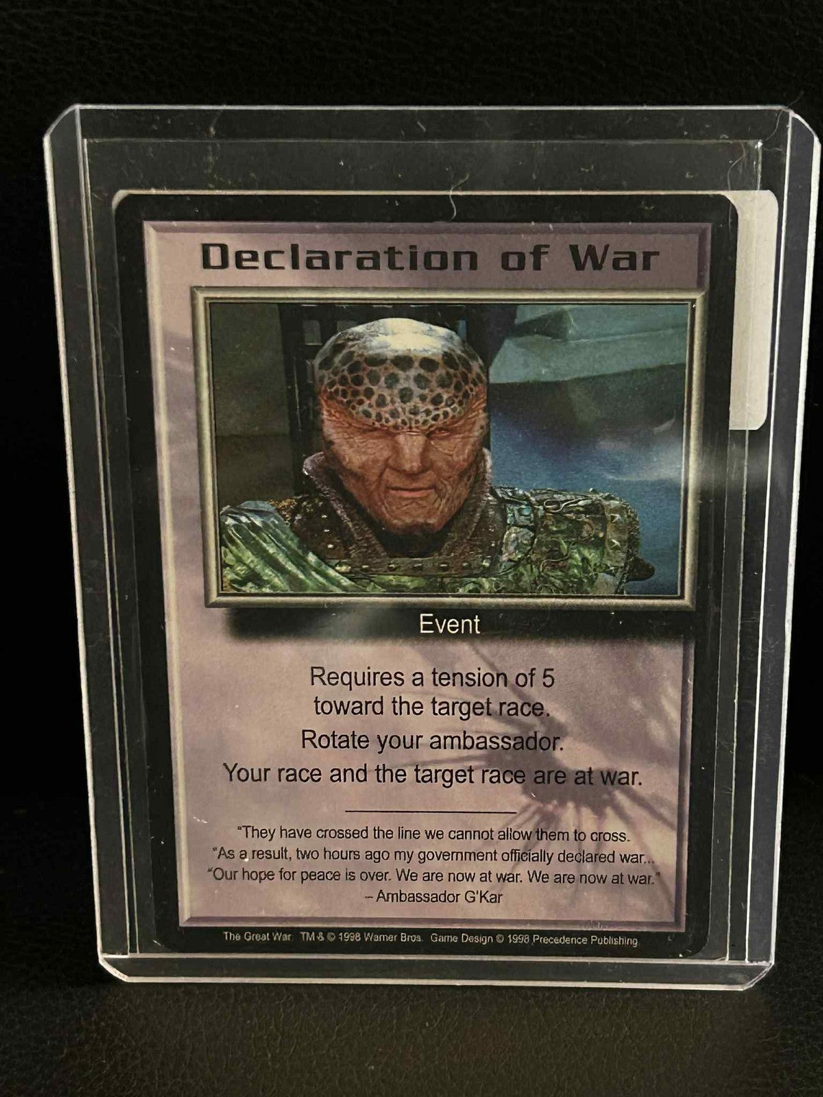 Declaration of War The Great War Babylon 5 Light Play