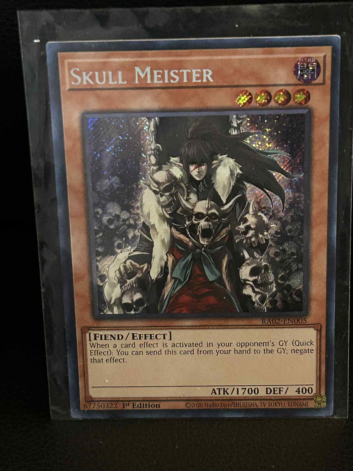 Skull Meister - RA02-EN005 - Secret Rare - 1st Edition 25th Anniversary Rarity C