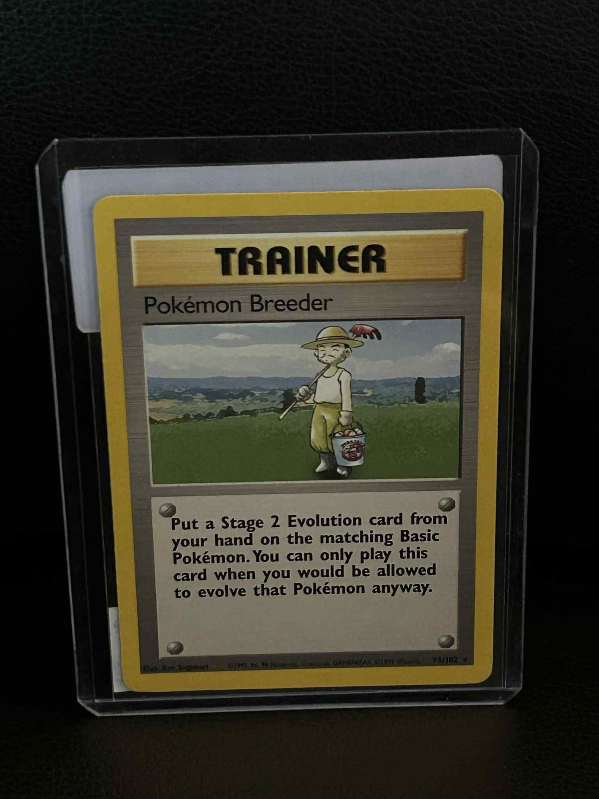 Pokemon Breeder - 76/102 - Rare - Unlimited Edition Base Set Pokemon Moderately