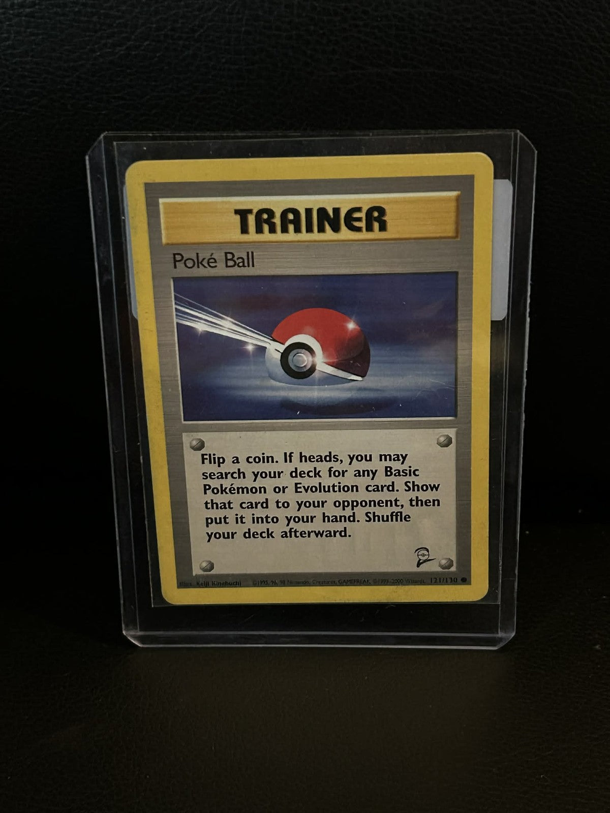 Poke ball - 121/130 - Common - Unlimited Edition Base Set 2 Pokemon Moderately P
