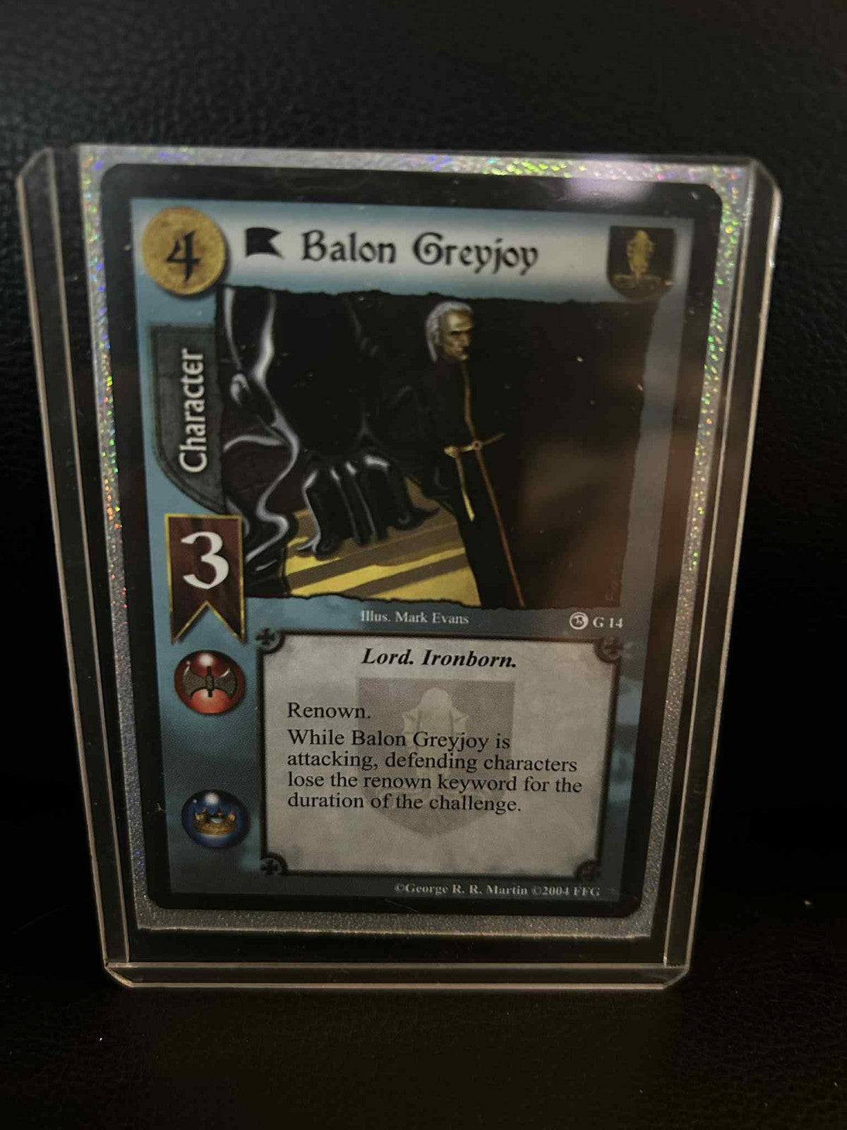 Balon Greyjoy #G14 Ice & Fire Premium Starter A Game of Thrones Lightly Played