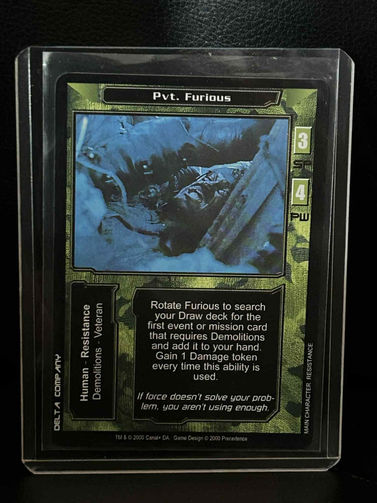 Pvt. Furious Base Set Terminator Light Play