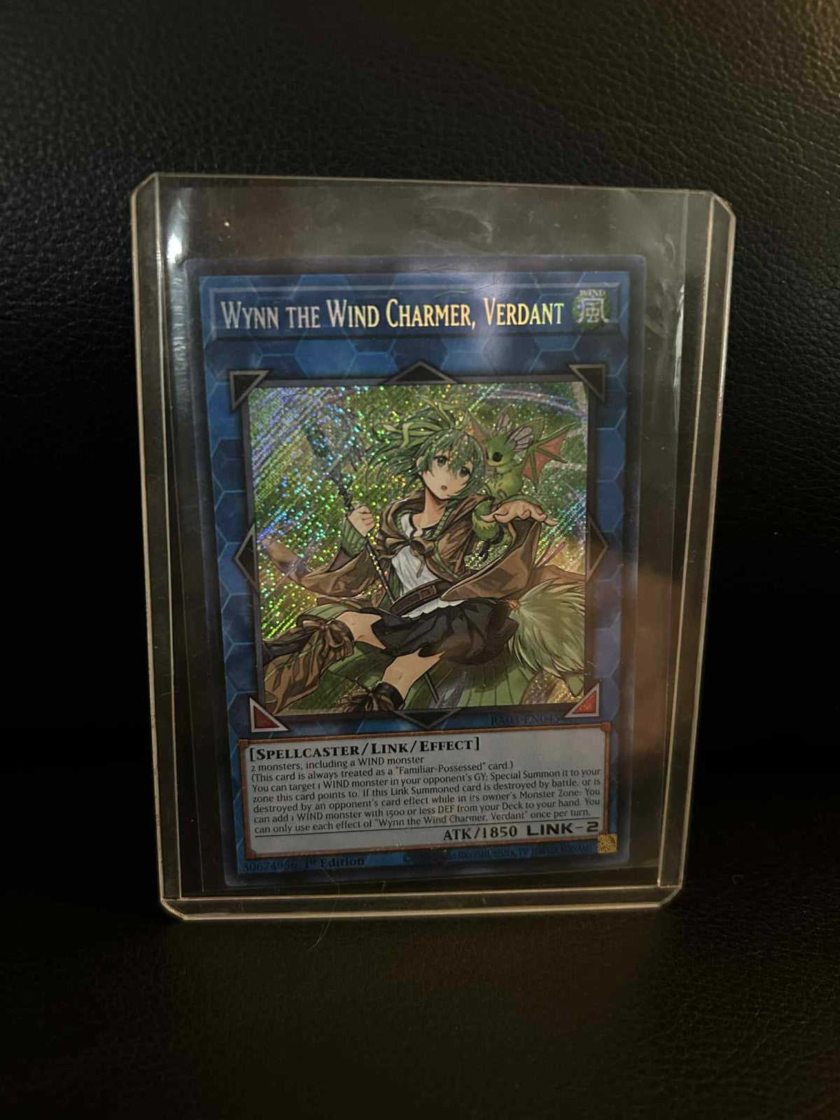 Wynn the Wind Charmer, Verdant - RA03-EN045 - Secret Rare - 1st Edition Quarter