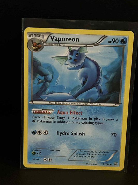Vaporeon - 22/98 - Uncommon Ancient Origins Pokemon Moderately Played, English