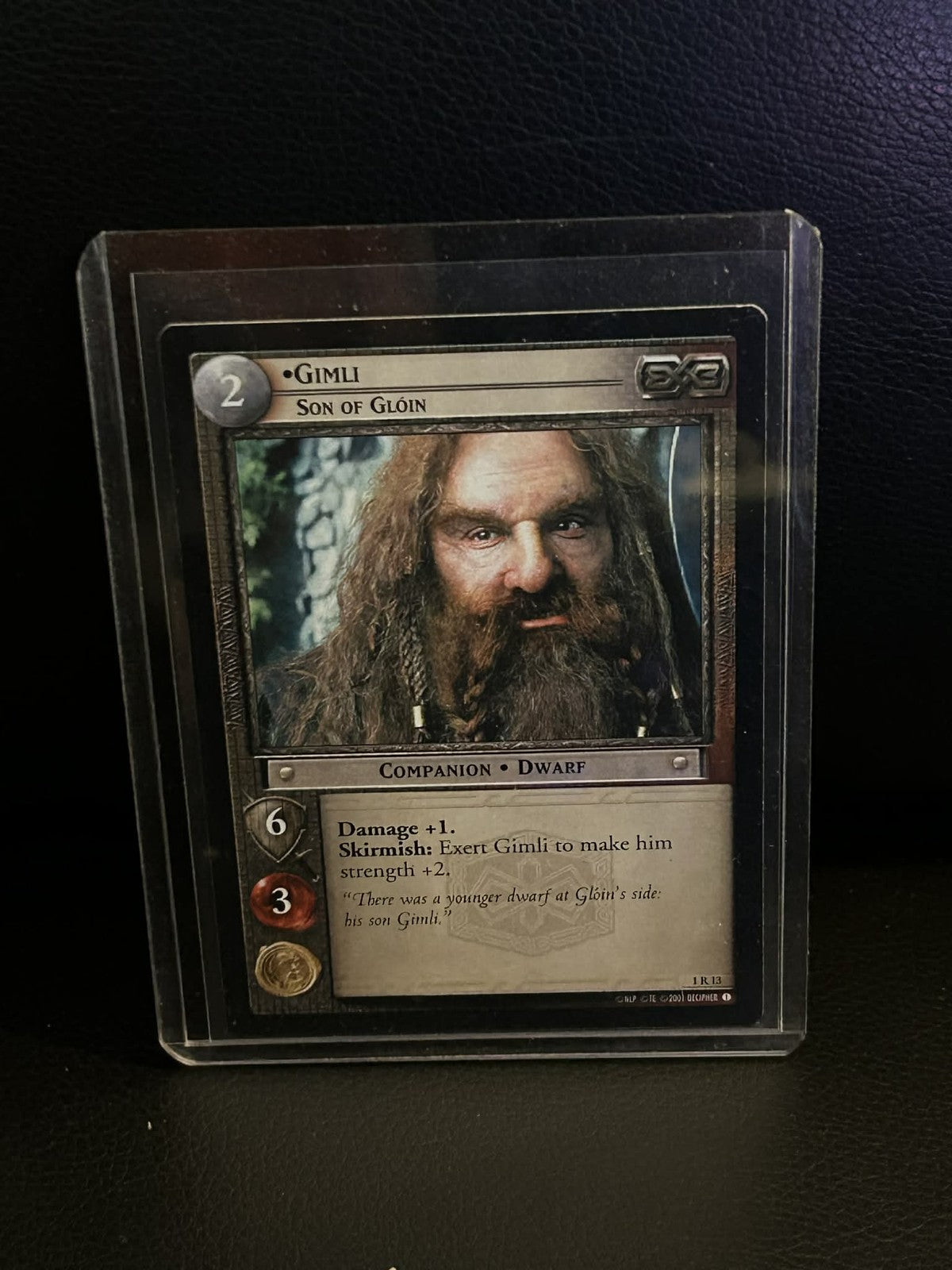 Gimli, Sohn des Gloin, Gefährten des Rings, Herr der Ringe, Leicht bespielte Sammelkarte