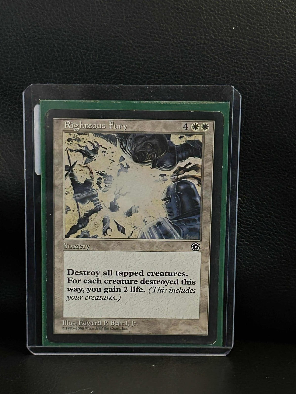 Righteous Fury Portal Second Age Magic: the Gathering Lightly Played, English