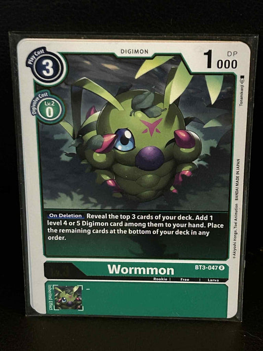Wormmon - BT3-047 - R Release Special Booster Ver.1.5 Digimon Lightly Played
