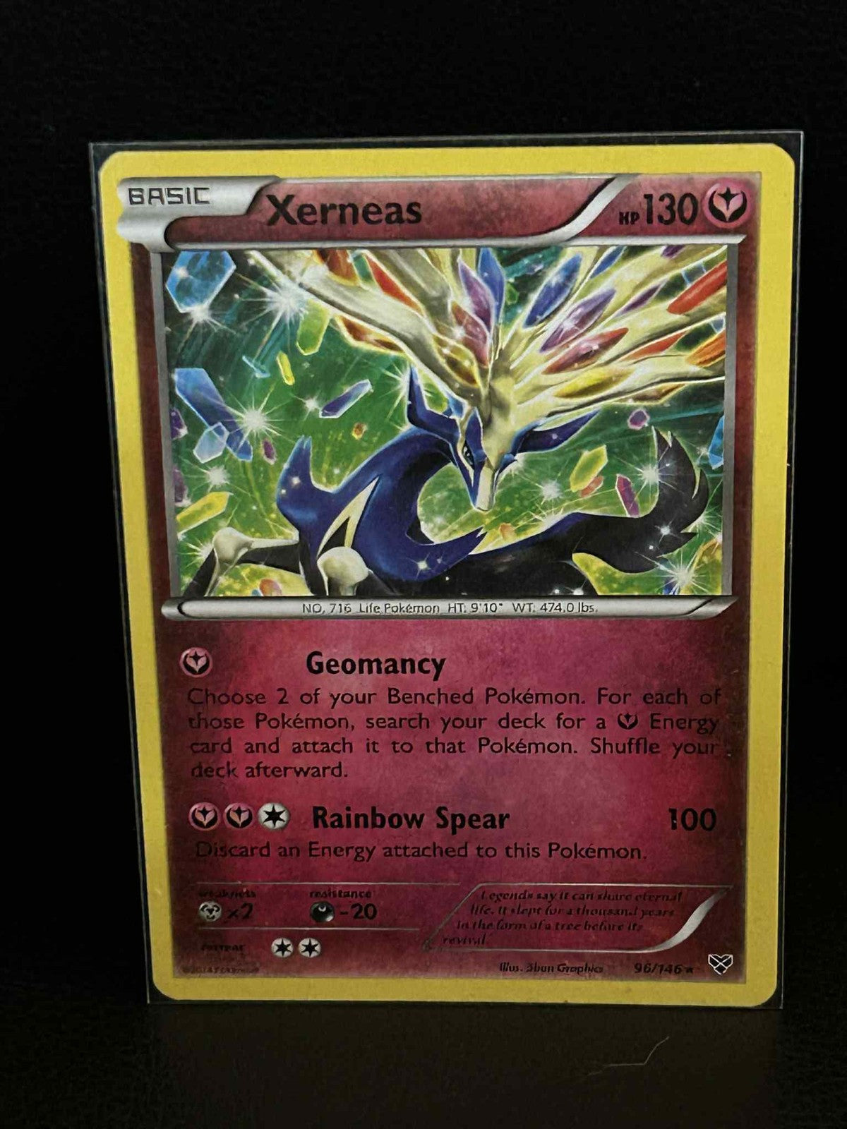 Xerneas - 96/146 - Rare XY Base Set Pokemon Lightly Played, English