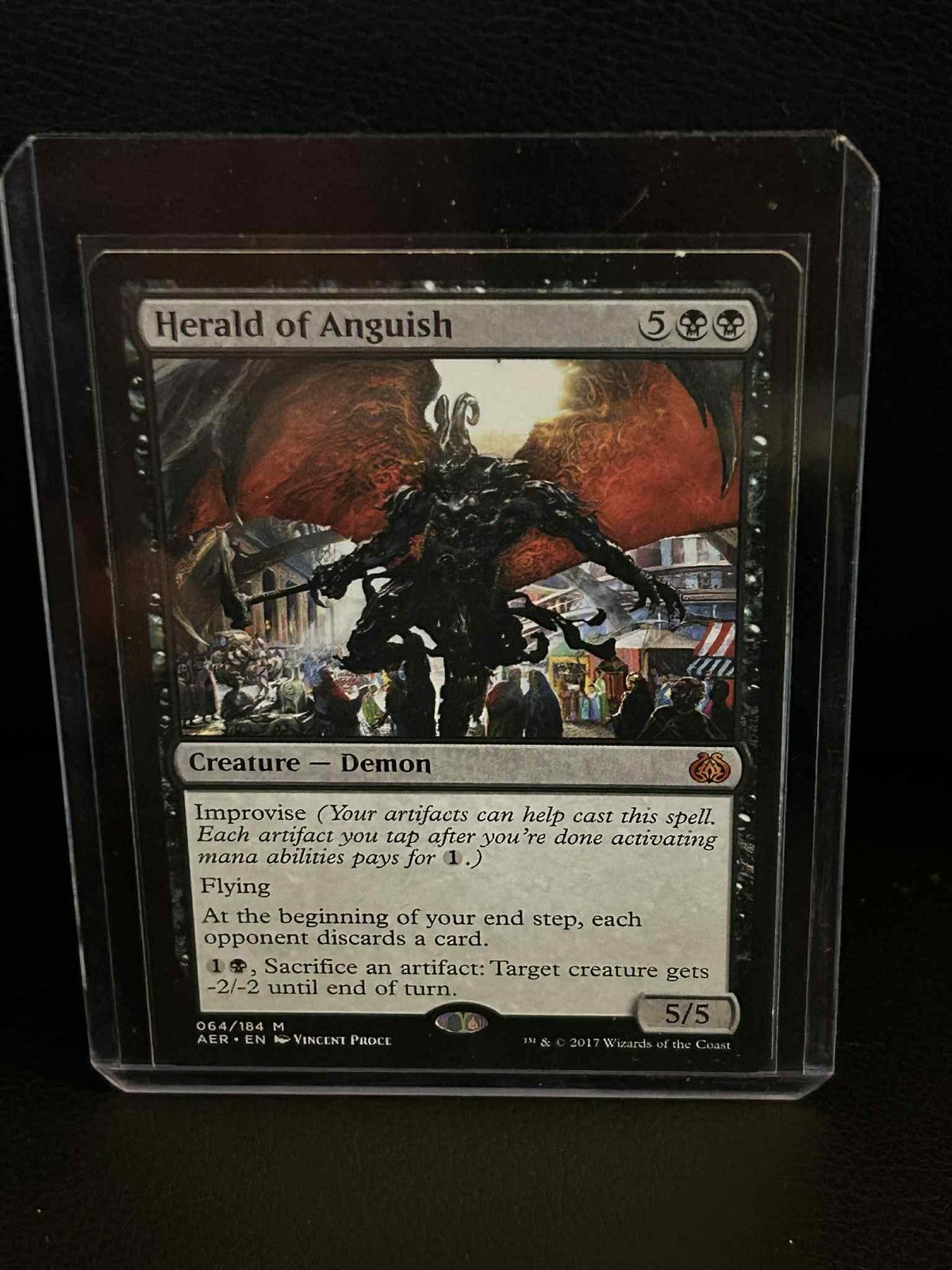 Herald of Anguish Aether Revolt Magic: the Gathering Lightly Played, English