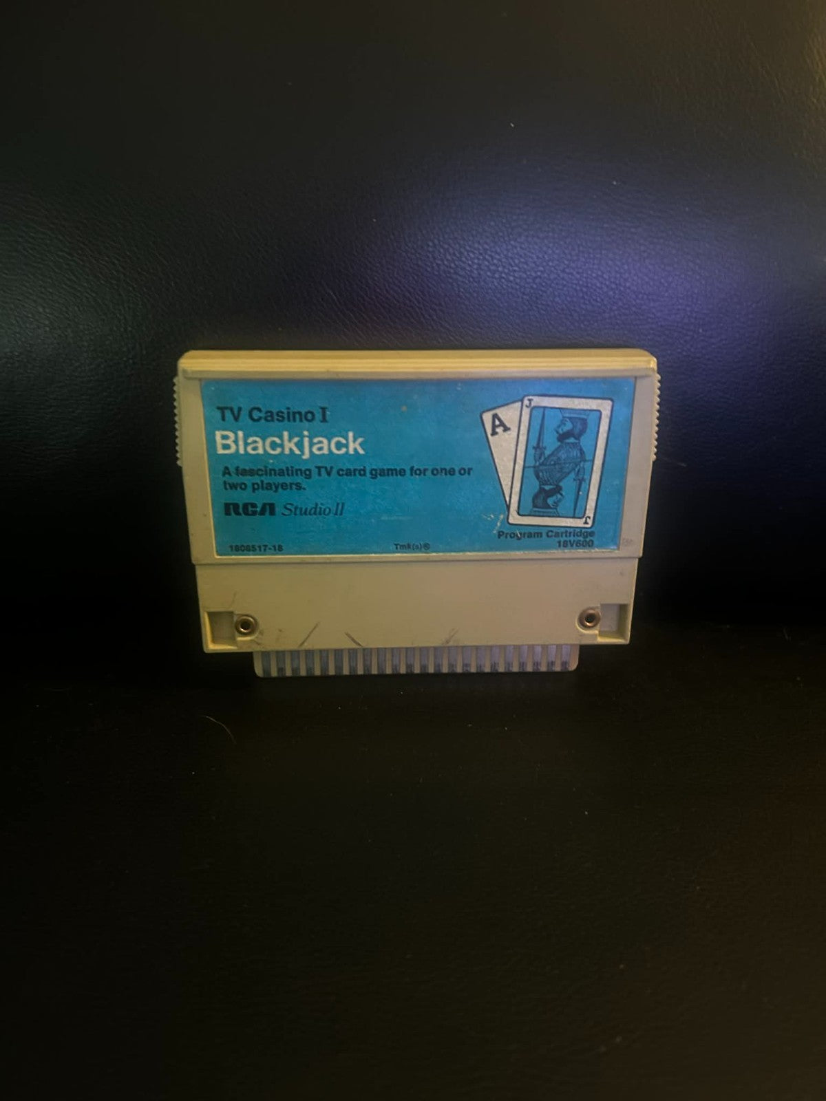 RCA Studio II 1977 TV Casino I Blackjack Video Game Cartridge Only