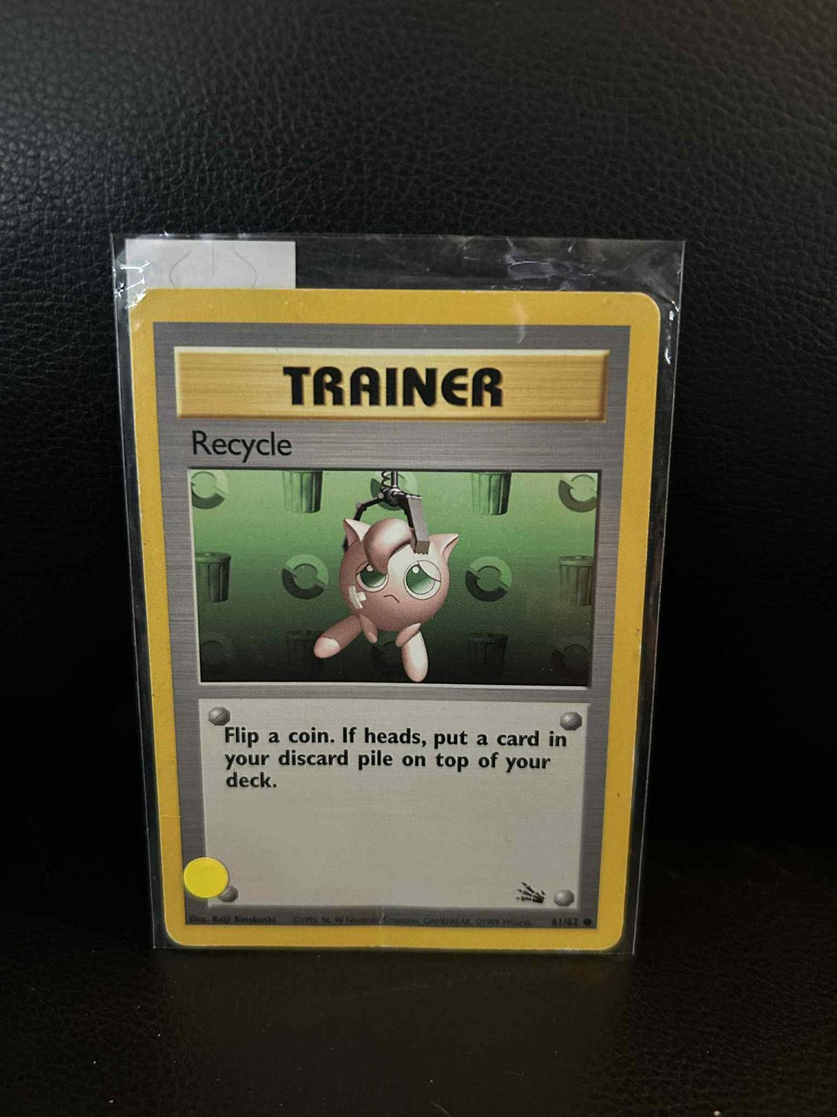 Recycle - 61/62 - Common - Unlimited Edition Fossil Pokemon Moderately Played, E