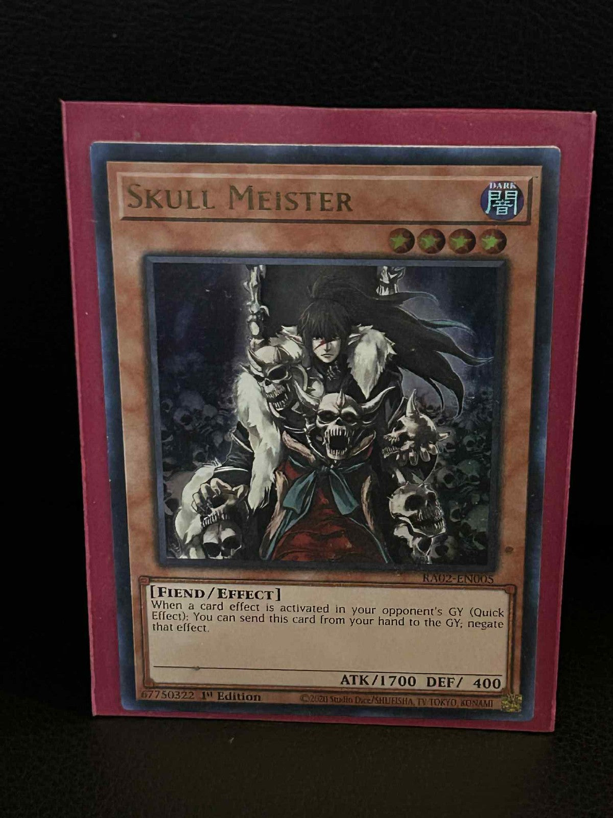 Skull Meister - RA02-EN005 - Ultra Rare - 1st Edition 25th Anniversary Rarity Co