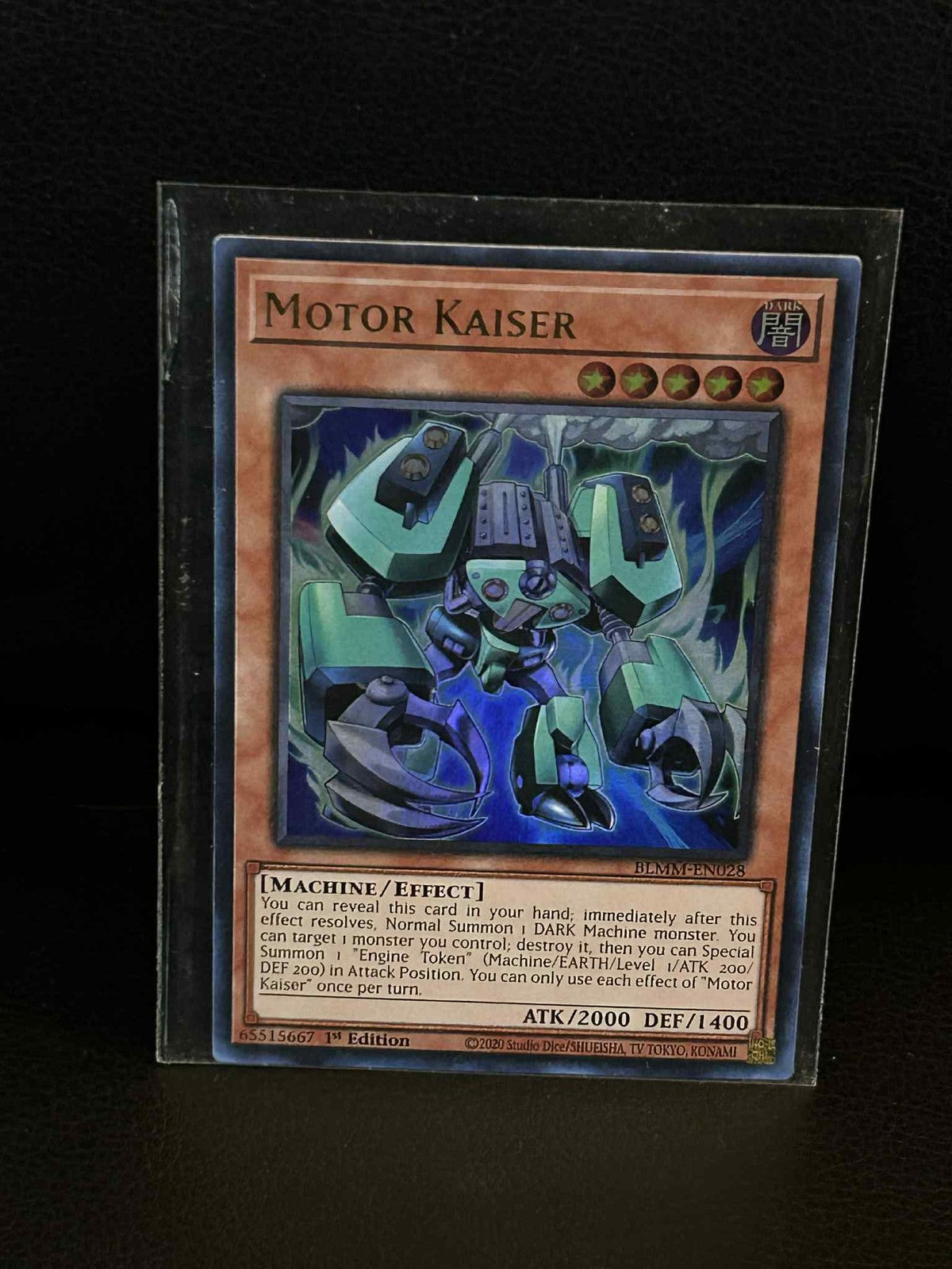 Motor Kaiser - BLMM-EN028 - Ultra Rare - 1st Edition Battles of Legend: Monster
