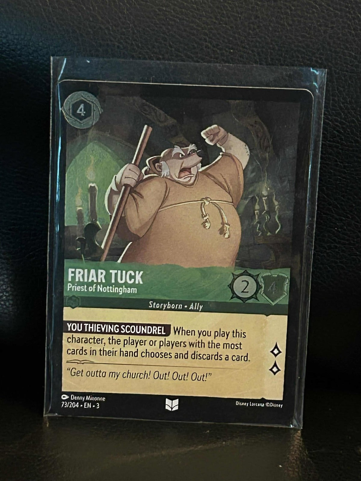Friar Tuck - Priest of Nottingham - 73/204 - Uncommon - Cold Foil Into the Inkla
