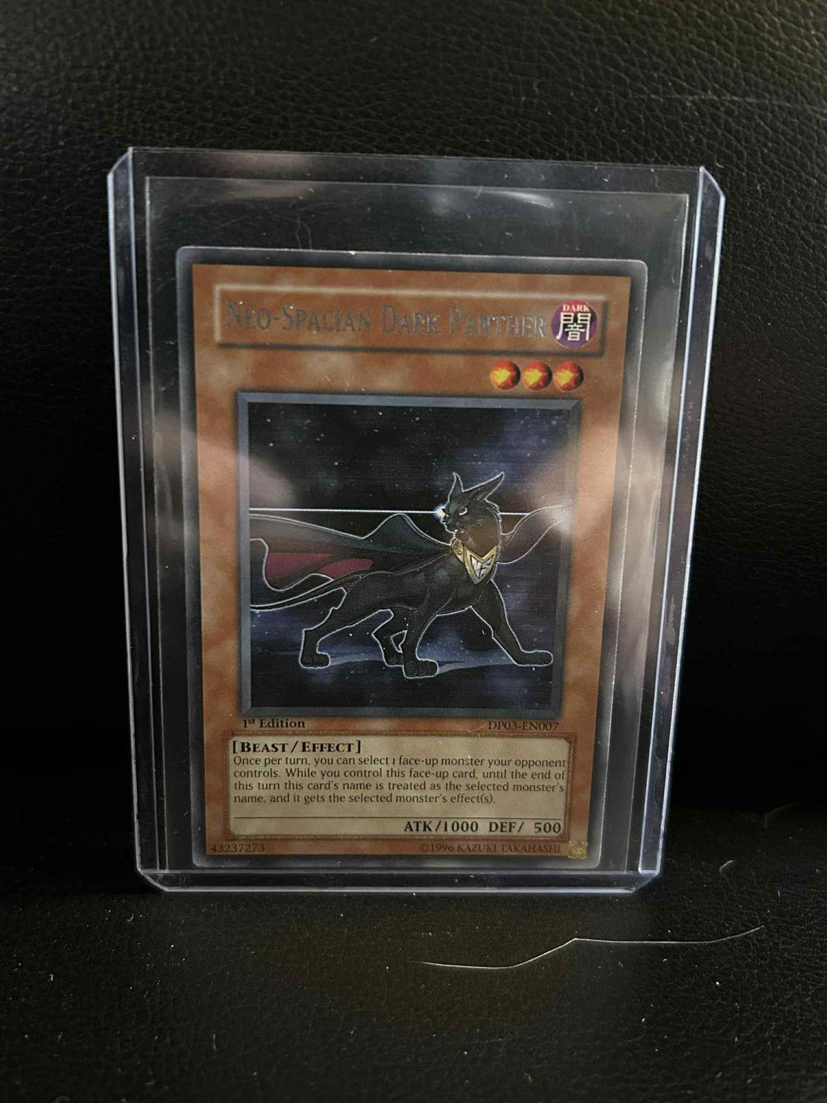 Neo-Spacian Dark Panther - DP03-EN007 - Rare - 1st Edition Duelist Pack 3 Jaden