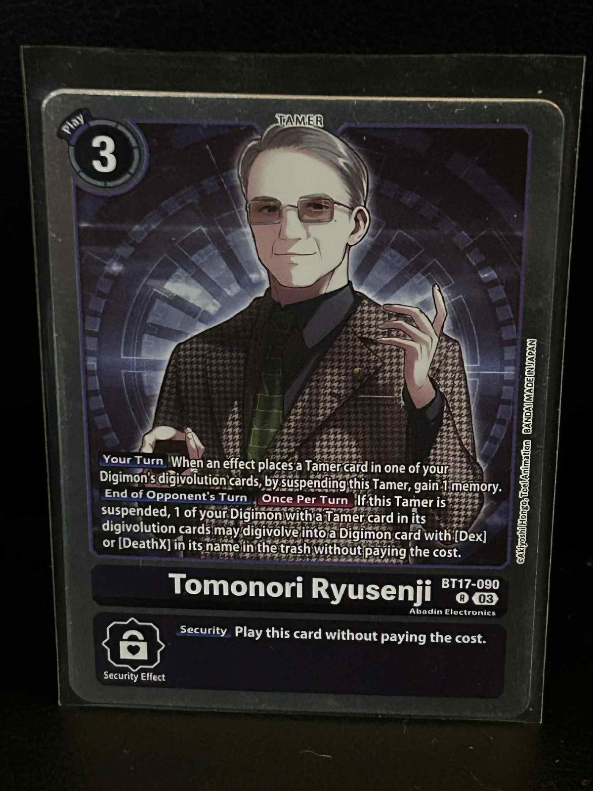 Tomonori Ryusenji - BT17-090 - R - Foil Secret Crisis Digimon