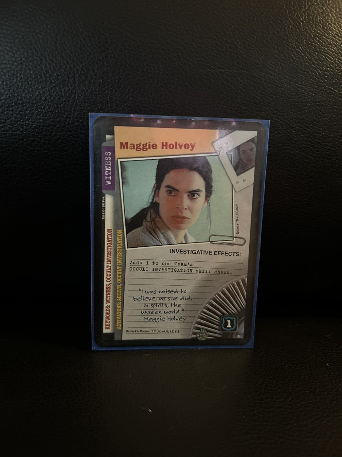 Maggie Holvey Premier Edition X-Files Light Play