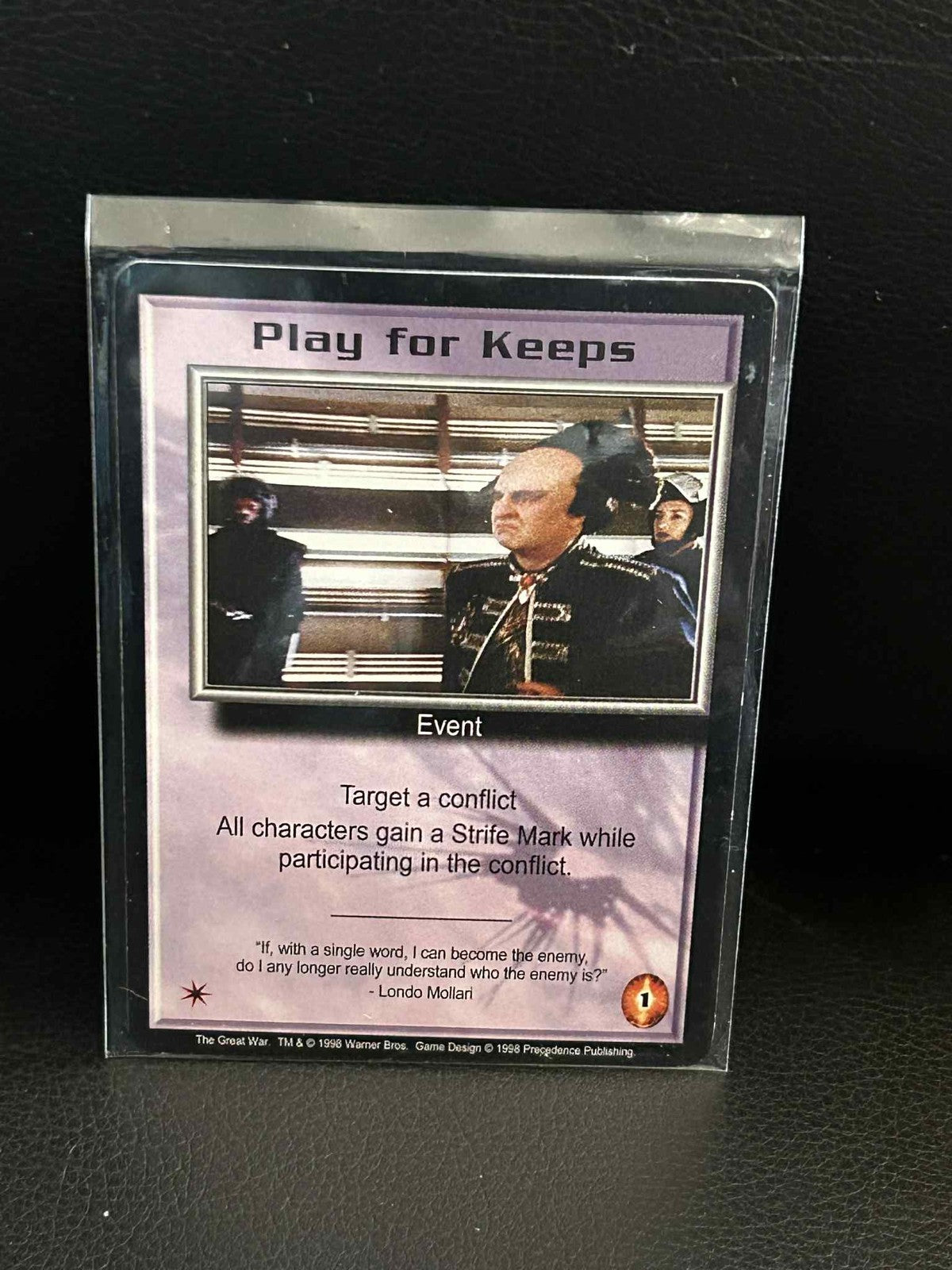 Play for Keeps The Great War Babylon 5 Light Play