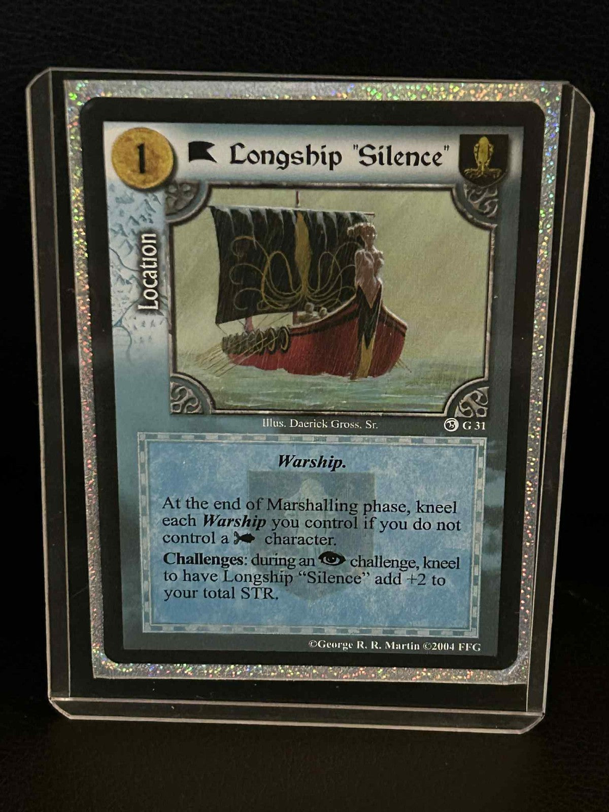 Longship Silence #G31 Ice & Fire Premium Starter A Game of Thrones Leicht bespielt