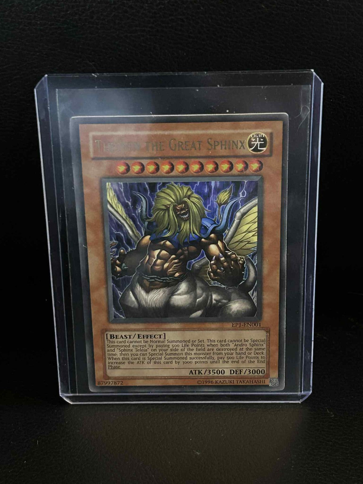 Theinen the Great Sphinx - EP1-EN001 - Ultra Rare - Promo Edition Yu-Gi-Oh The M